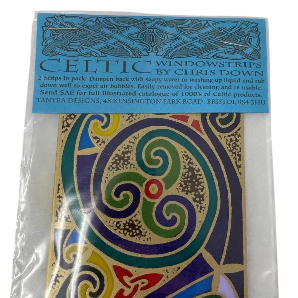Celtic Windowstrips Chris Down Decorative Art Decal Boho Mystical Folk Medieval